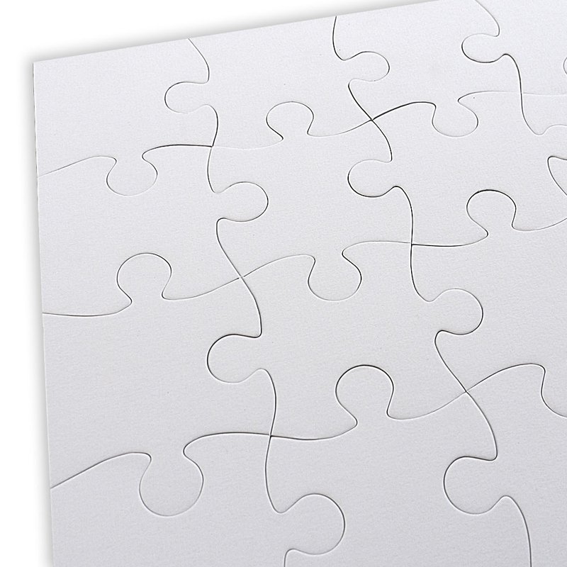 Large Piece Blank Puzzle with Numbered Back – CraftPuzzles.com